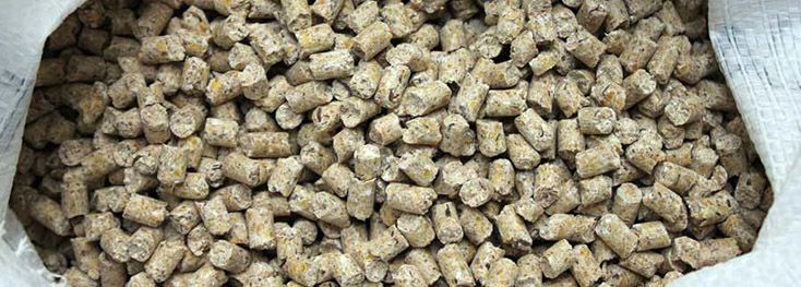 manufactured animal feed pellets