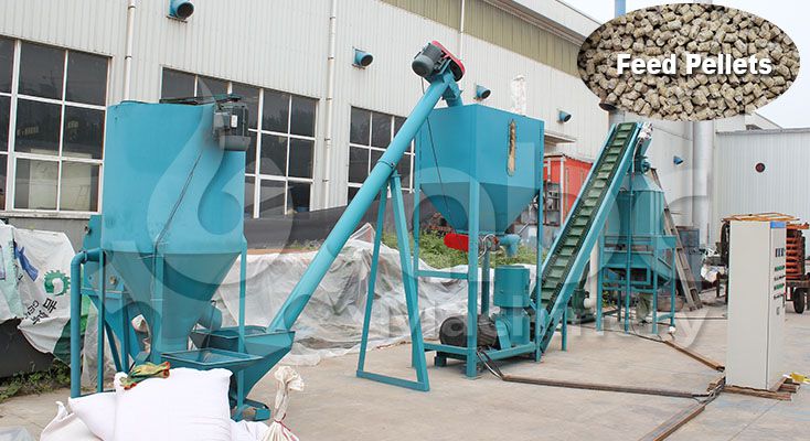 broiler chicken feed machine for small production line
